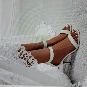 NEW IDIFU Women's Dressy Open Toe Heels Ankle Strap Heels Sandals Size 8.5M